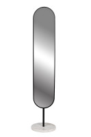 Зеркало напольное овальное в черной раме