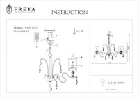 Подвесная люстра Freya Faust FR2300-PL-06-BZ Подвесная люстра Freya Faust FR2300-PL-06-BZ
