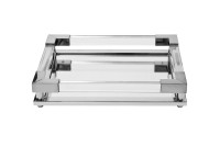 Поднос прямоугольный зеркальный/серебро Поднос прямоугольный зеркальный/серебро