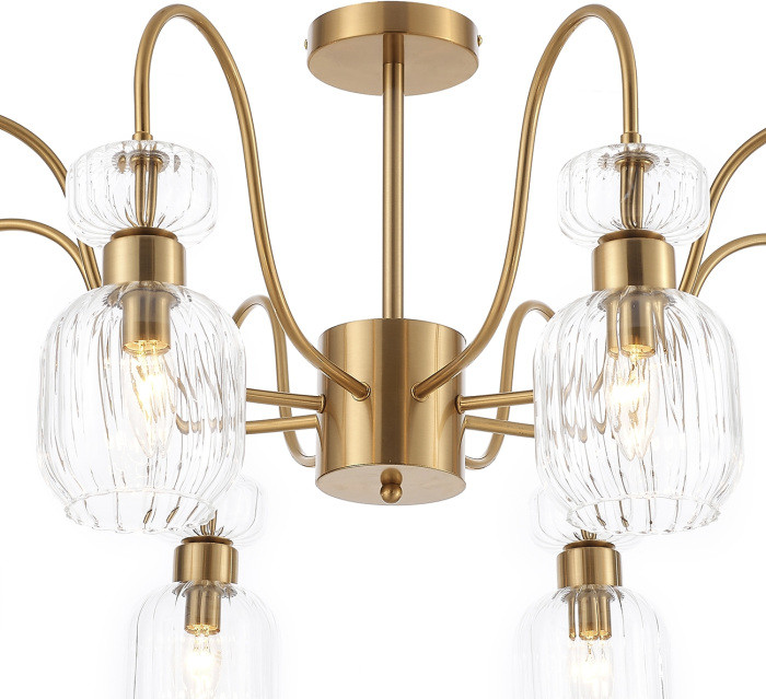 Потолочная люстра Gloss 1141/8PL Clear Escada