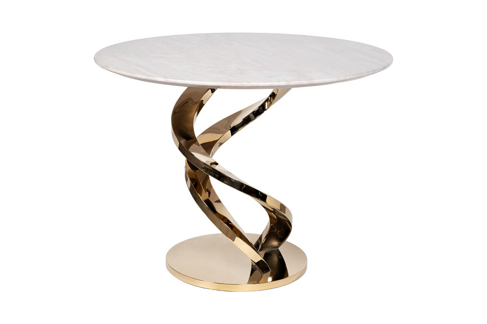 Стол обеденный Cappucino Royal белый/золото