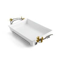 Блюдо Michael Aram "Butterfly Ginkgo", прямоугольное, 37х25 см, фарфор