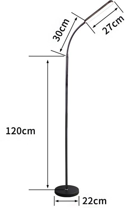 Торшер  00089-0.6-01 BK Reluce