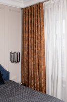 Портьера Bromley 275х260см голубая