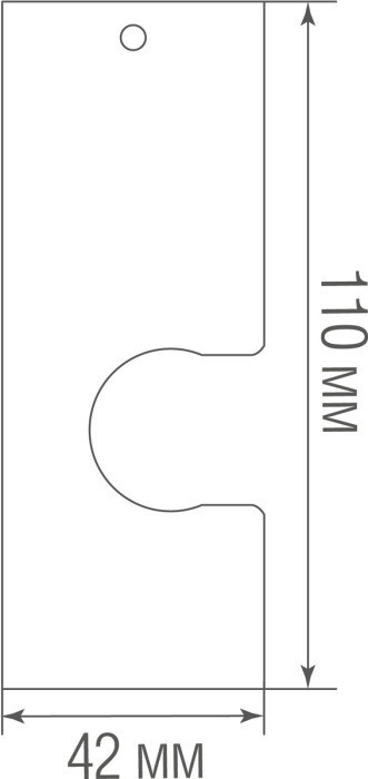 Вертикальный накладной держатель Light Wave Surface mount 110VB1 Donolux