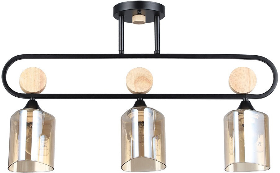 Потолочная люстра Glamore A5076PL-3BK Arte Lamp