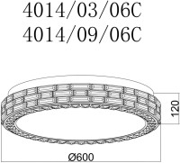 Потолочный светильник Gabbana 4014/09/06C Stilfort Потолочный светильник Gabbana 4014/09/06C Stilfort