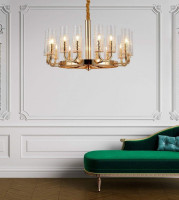 Подвесная люстра Lumina Deco Donatti LDP 8011-16 F.GD Подвесная люстра Lumina Deco Donatti LDP 8011-16 F.GD