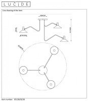 Подвесная люстра Lucide Pepijn 05128/03/30 Подвесная люстра Lucide Pepijn 05128/03/30