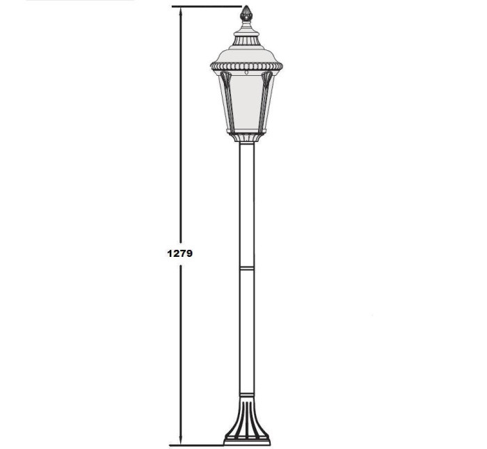 Наземный фонарь  79756S Bl Oasis Light
