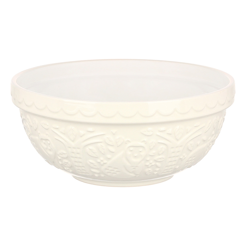 Миска для смешивания In the Forest, 26 см, 2,7 л, кремовая, медведь