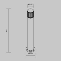 Наземный светильник Alura O492FL-01GF Maytoni