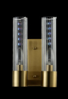 Бра Crystal Lux OTONO AP2 BRASS/TRANSPARENTE
