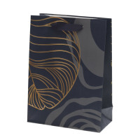 Пакет подарочный S (бумага 210г/м2, блок микс12шт), L17,5 W8 H24 см, 4в.