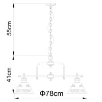 Подвесная люстра Kensington A1511LM-5PB Arte Lamp