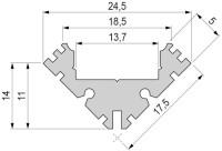 Профиль для светодиодной ленты AV-04-12 975410 Deko-Light