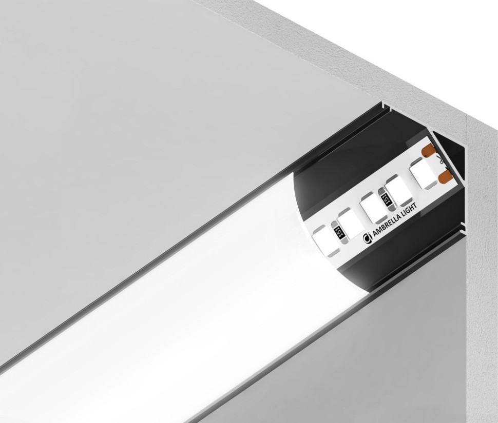 Профиль для светодиодной ленты Illumination GP2100BK Ambrella