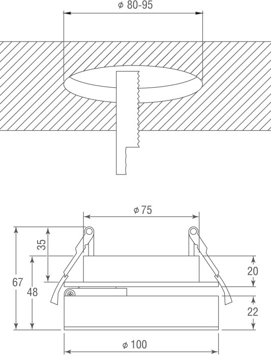Точечный светильник Sun DL18961R12W1W Donolux