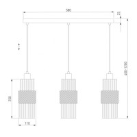 Подвесной светильник Eurosvet Soho 50209/3 бронза