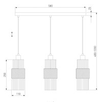 Подвесной светильник Eurosvet Soho 50209/3 бронза