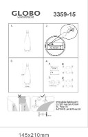 Интерьерная настольная лампа Solar 3359-15 Globo