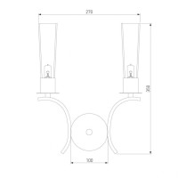 Бра Eurosvet Rosher 60141/2 латунь