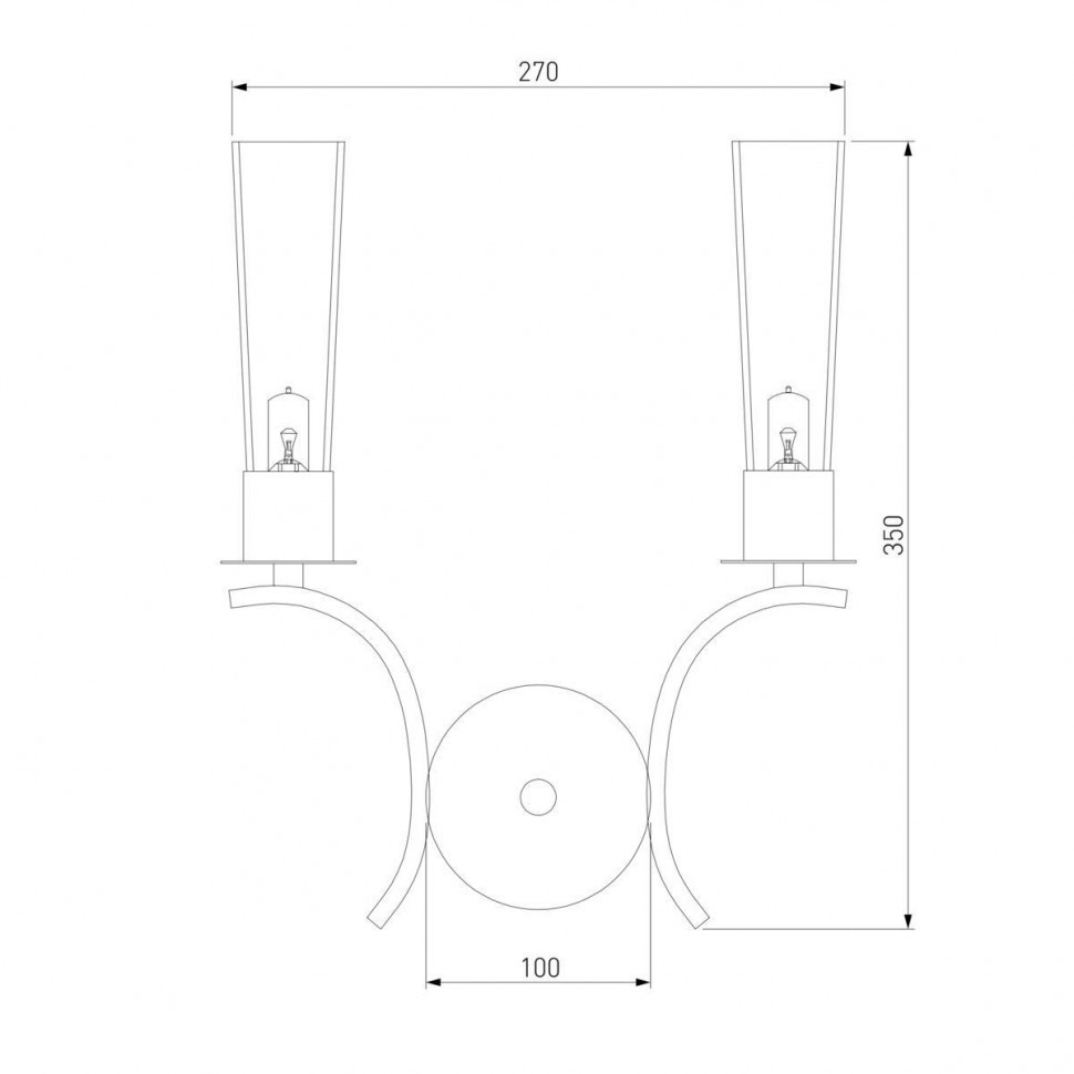 Бра Eurosvet Rosher 60141/2 латунь