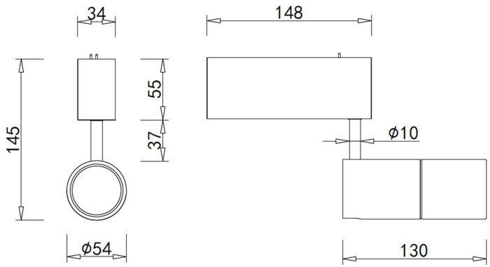 Трековый светильник Heck DL18789NW15WM Donolux