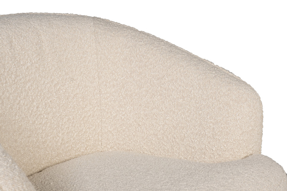 Кресло поворотное букле бежевое