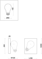 Настенный светильник Evidence FR5372WL-01BS Freya