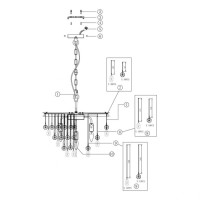 Подвесная люстра Maytoni Linn MOD091PL-05CH Подвесная люстра Maytoni Linn MOD091PL-05CH