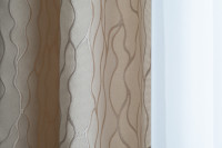 Портьера Mesh 275х260см бежевая