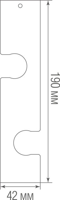 Вертикальный накладной держатель Light Wave Surface mount 190VB2 Donolux