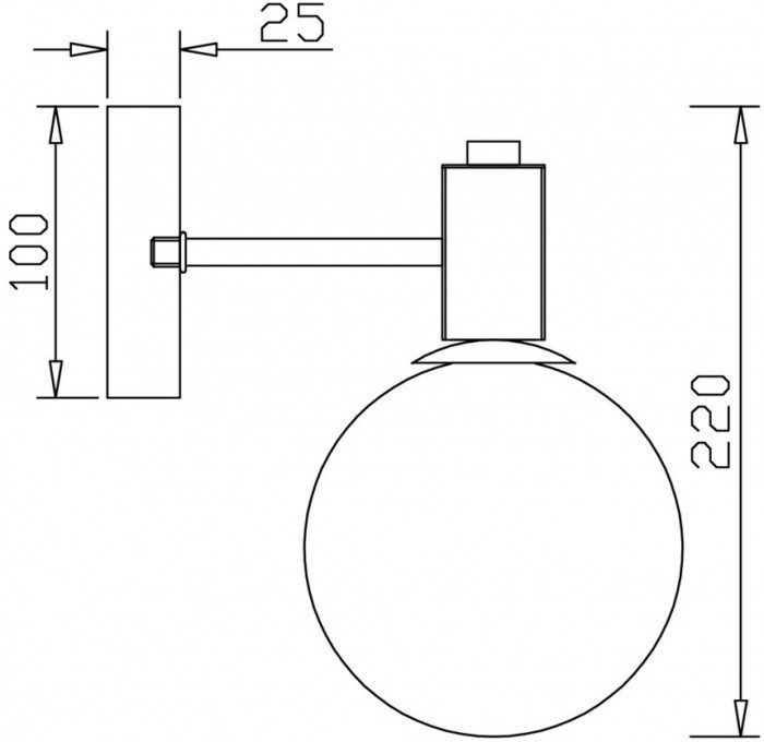 Бра Globo FR5175WL-01BS Freya