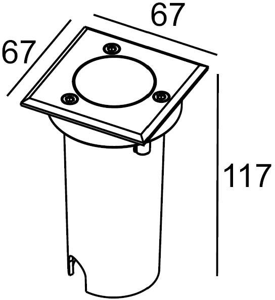 Встраиваемый светильник уличный ВСТРАИВАЕМЫЕ СВЕТИЛЬНИКИ W77264 SS Oasis Light