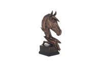 Статуэтка "Голова лошади" бронзовая