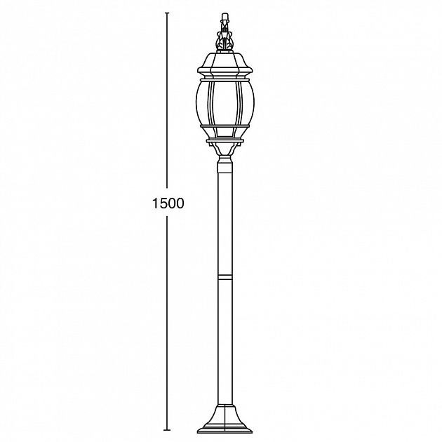 Наземный фонарь  83406L W Oasis Light