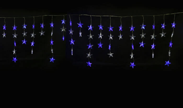 Гирлянда ULD-E5505-196/DTK WHITE-BLUE IP20 STARS-1 Uniel