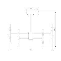 Подвесная люстра Bogates Bastone 345 Smart