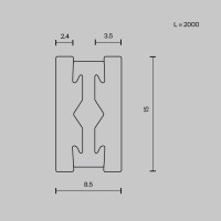 Шинопровод Busbar trunkings Flarity TRX154-112BS Maytoni