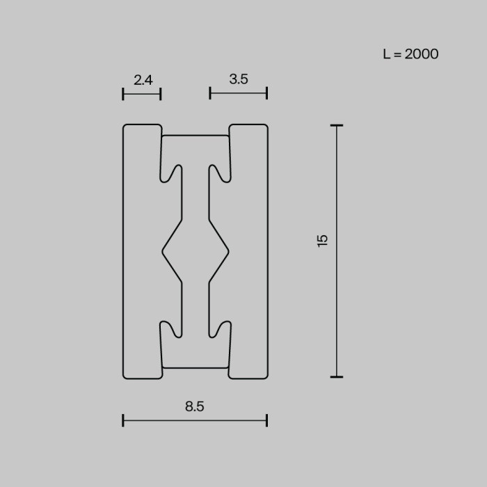 Шинопровод Busbar trunkings Flarity TRX154-112BS Maytoni