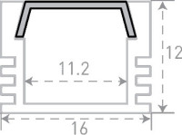 Профиль SF SF-1612-BL SWG Профиль SF SF-1612-BL SWG