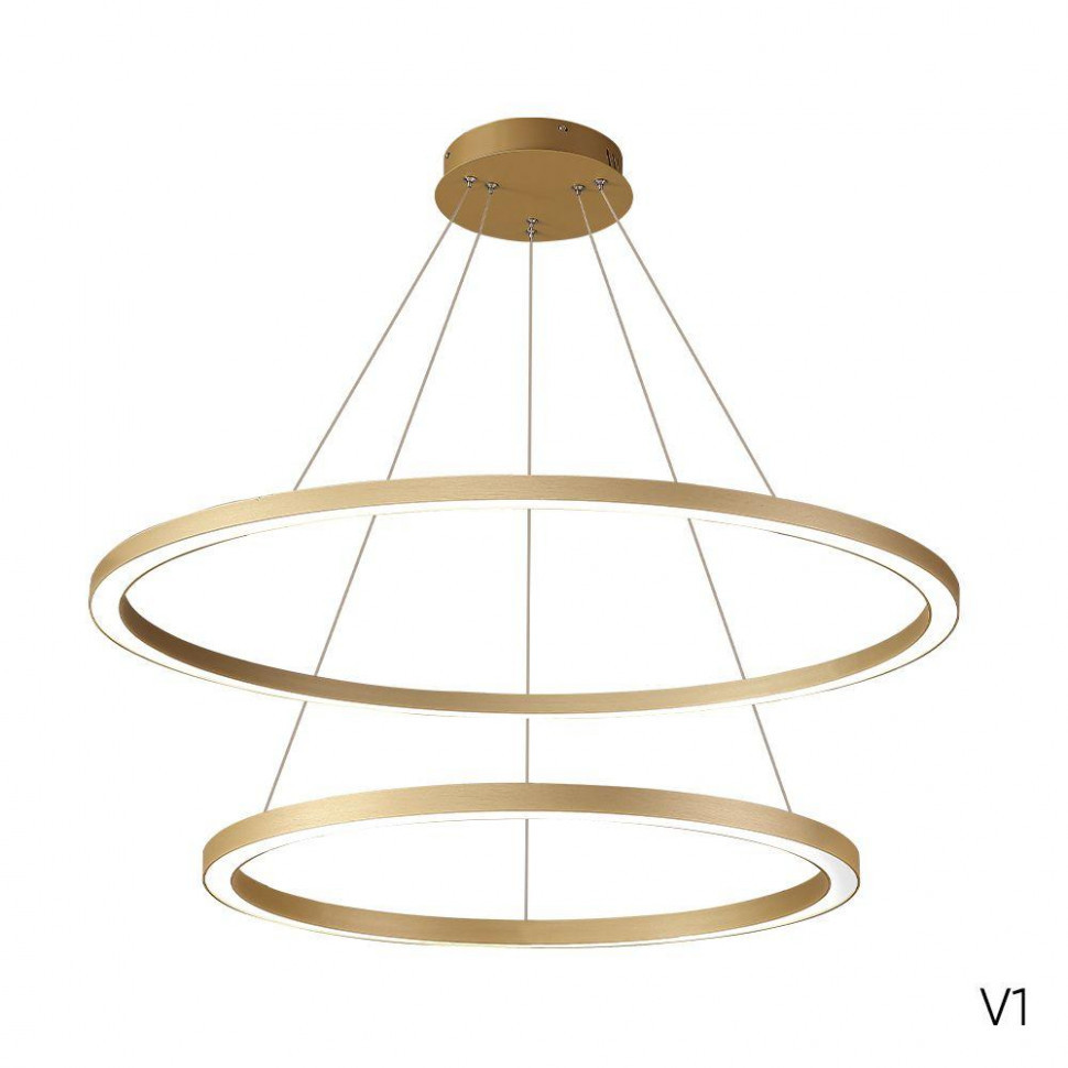 Подвесной светодиодный светильник Crystal Lux Fortuna SP123W Led Gold