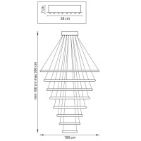 Подвесная светодиодная люстра Lightstar Rotonda 736483 Подвесная светодиодная люстра Lightstar Rotonda 736483