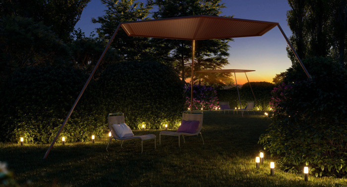 Грунтовый светильник Talpa O416FL-L3GR3K Maytoni