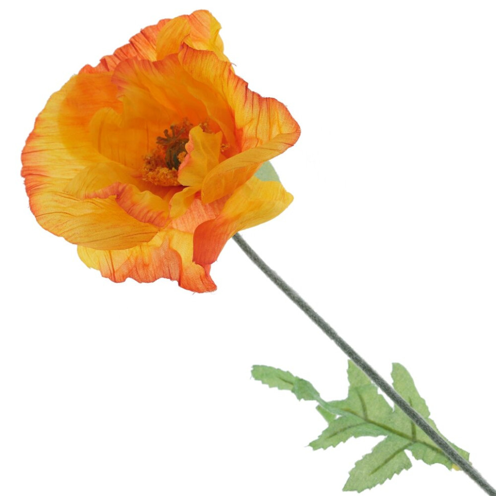 Цветок искусственный "Мак", L17 W9 H73 см