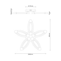 Потолочная светодиодная люстра Lucia Tucci Modena 183.5 LED