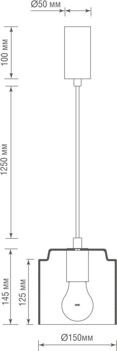 Подвесной светильник Eleganza S111056.1Amber Donolux