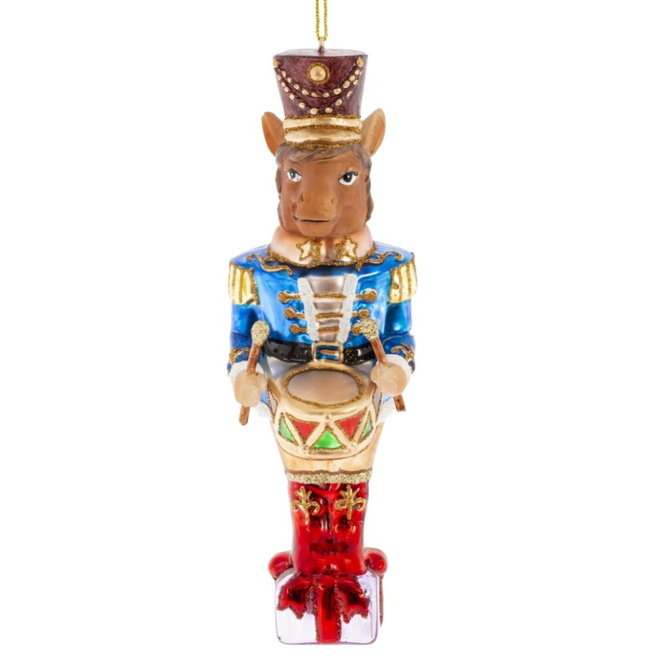 Украшение новогоднее "Лошадь", L5 W5 H17 см, 2в.