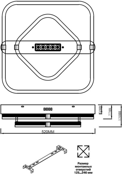 Потолочная люстра Trecky 7665/64LS Sonex